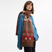 Coach Outlet Fair Isle Print Knit Muffler