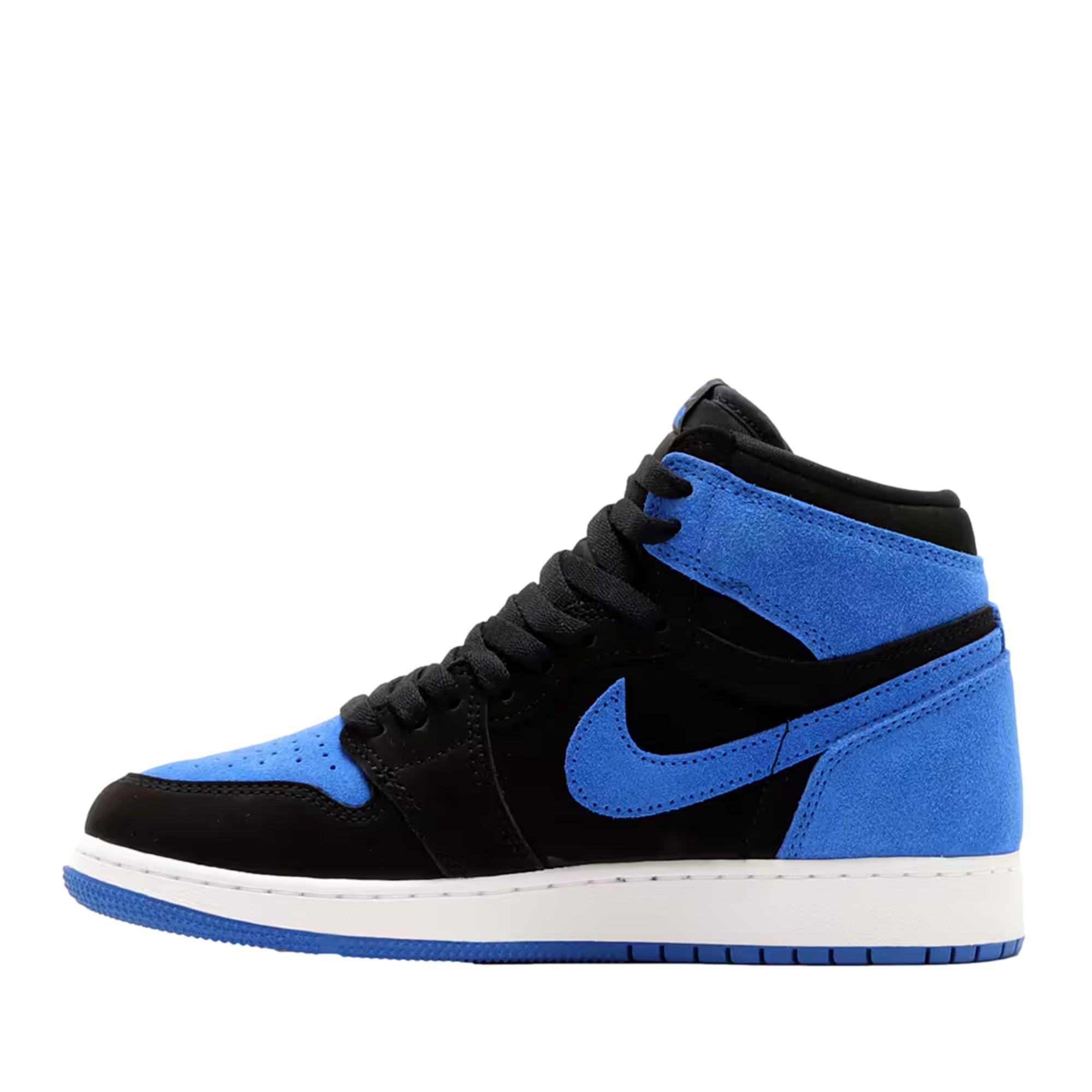 Grade-School Nike Air Jordan 1 Retro High OG Black / Royal Blue - White FD1437-042