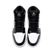 Men's Nike Air Jordan 1 Mid SE Black / Metallic Silver - White HV0789-010