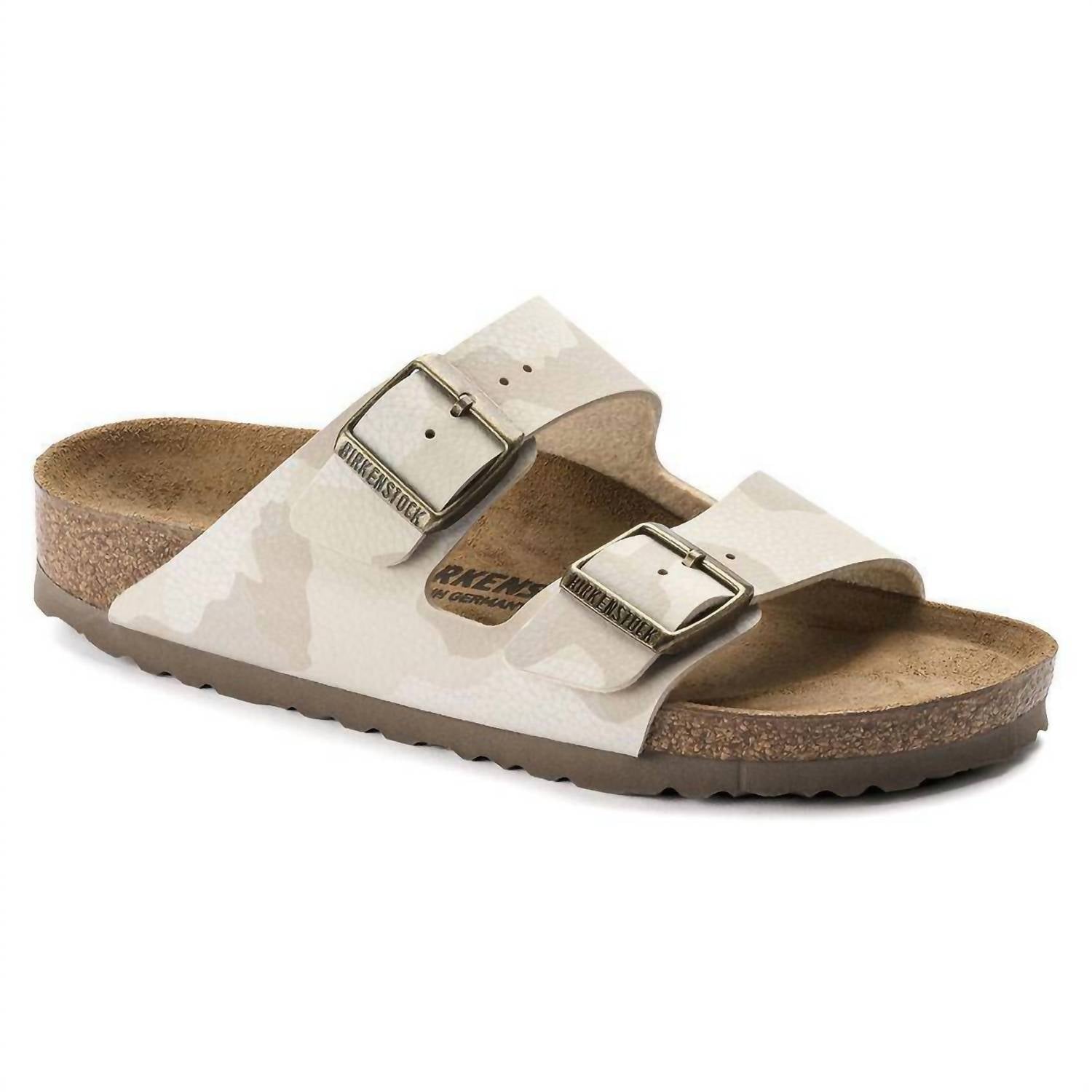Women's Arizona Desert Soil Hard Footbed In Camo Sand Birko Flor