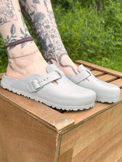 Unisex Boston Eva Clogs In Stone Coin