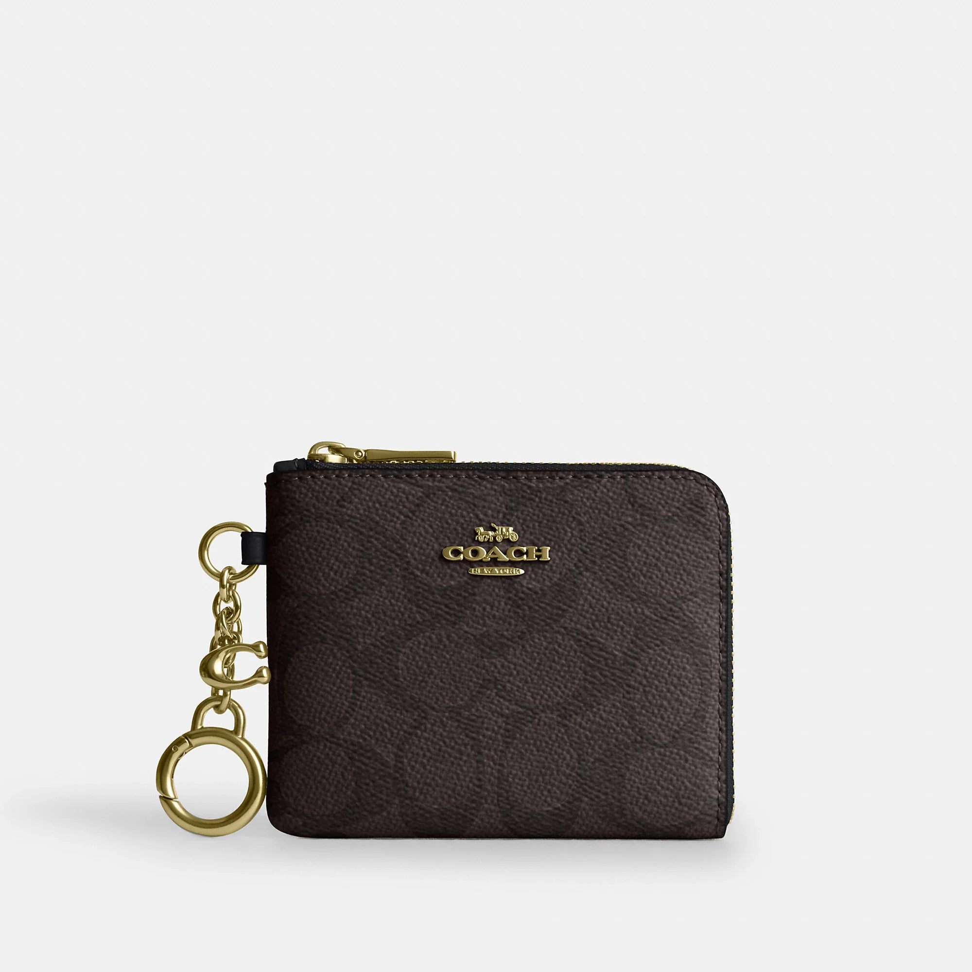 Coach Outlet Small Corner Zip Wallet In Signature Canvas