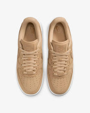 Women's Nike Air Force 1 Premium DR9503-201 Sneaker 5 Tan Leather Shoes GBNC253