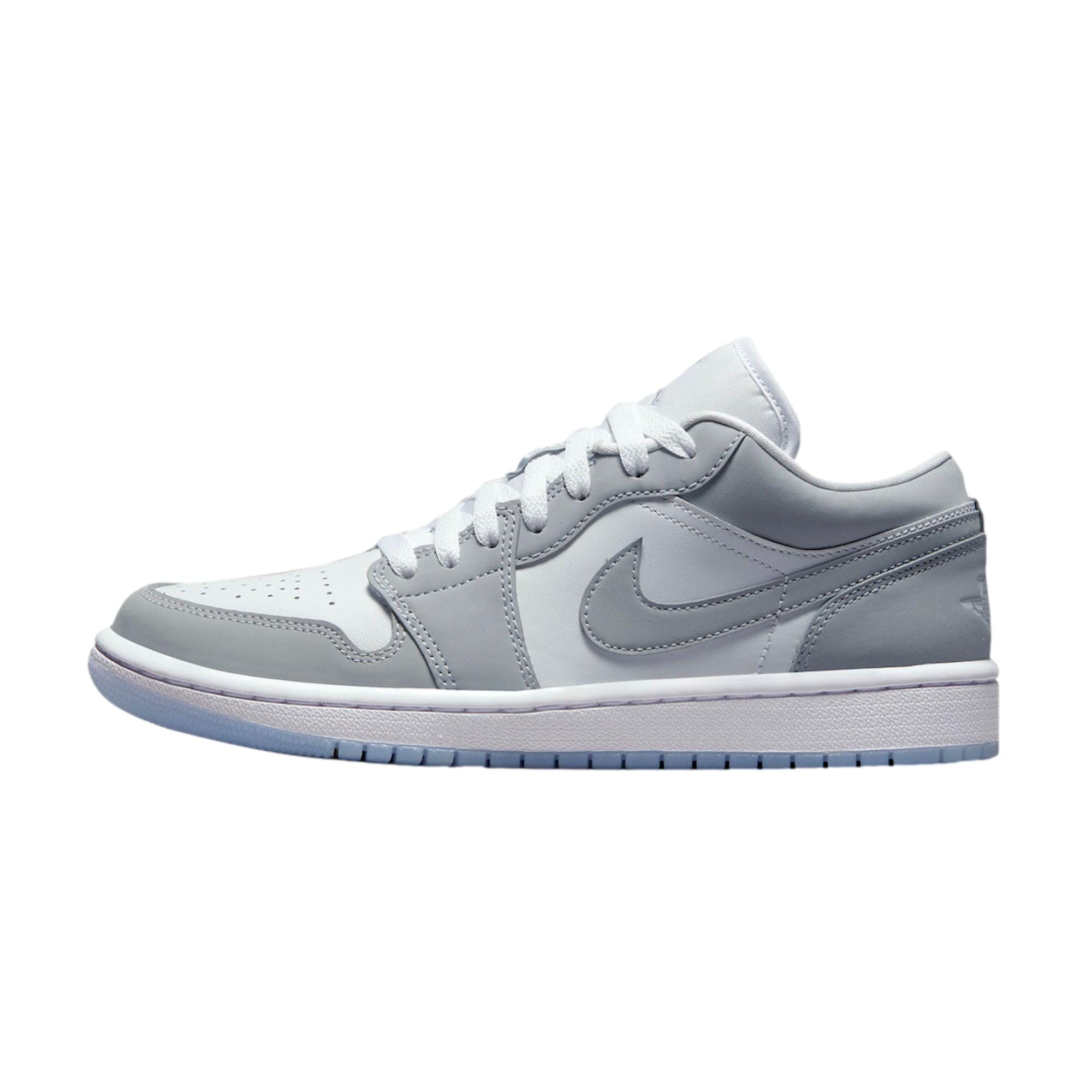 Women's Nike Air Jordan 1 Low White/Wolf Grey-Aluminum DC0774-105