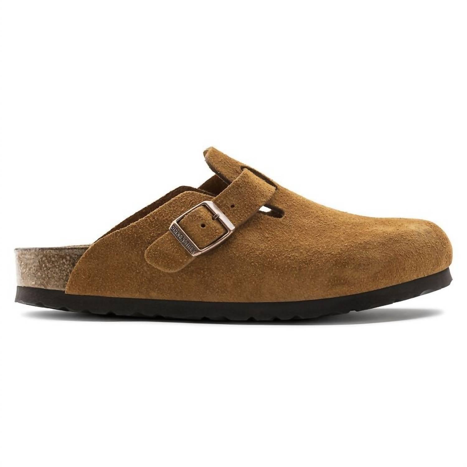 Women's Boston Soft Footbed Clog In Mink Suede