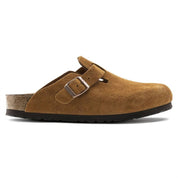 Women's Boston Soft Footbed Clog In Mink Suede
