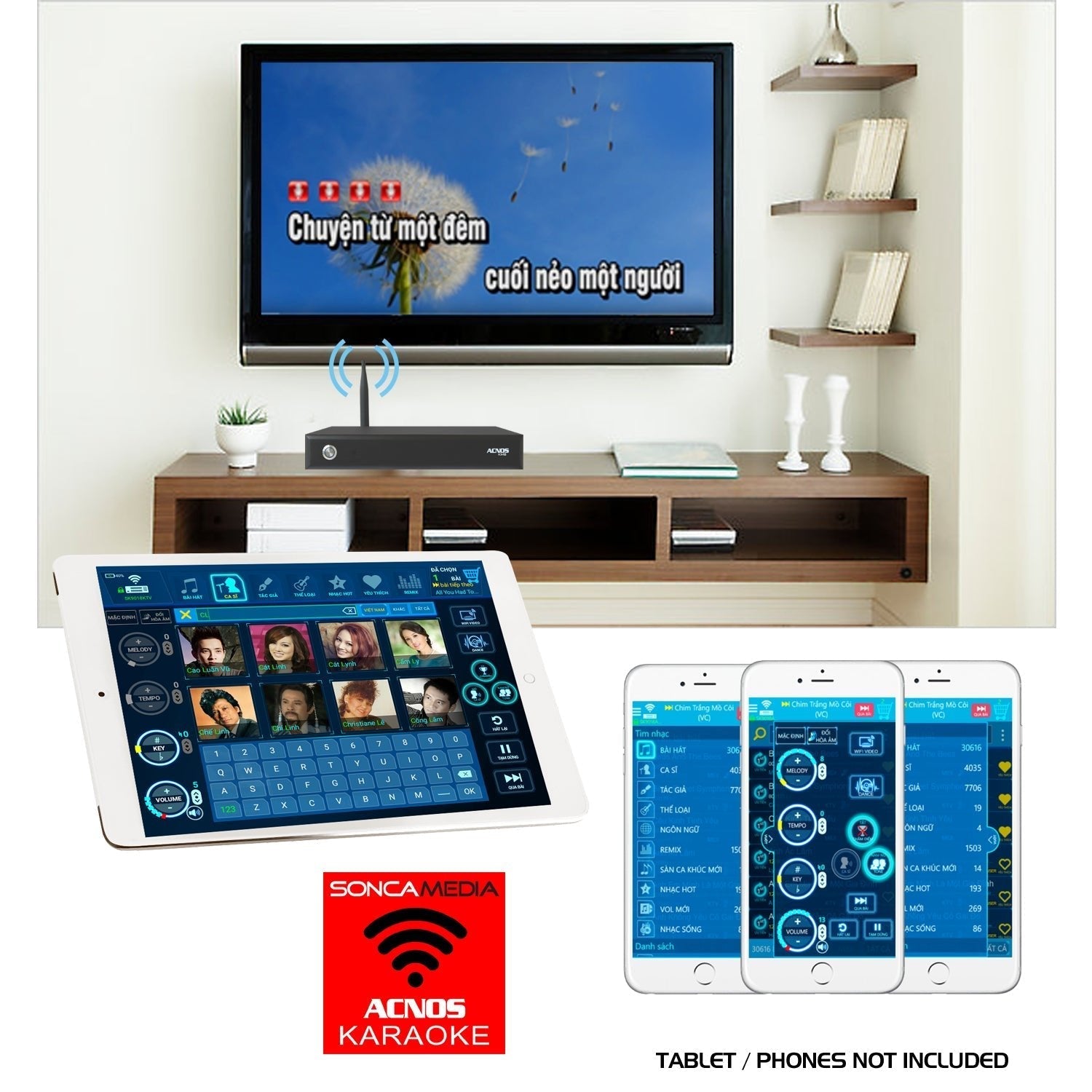 ACNOS KM-8 Vietnamese Karaoke 2TB Hard Drive System with 43,000 Songs, WIFI & YouTube
