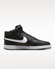 Men's Court Vision Low Next Nature Shoes In Black/black/white