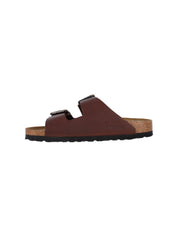 Brown Calf Leather Arizona Wire Buckle Sandals