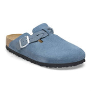 Women's Boston Braided Narrow Clogs In Elemental Blue Suede