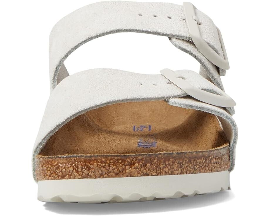Men's Birkenstock Arizona 1024554 Sandal 13-13.5 White Soft Footbed Slide ZPO1366