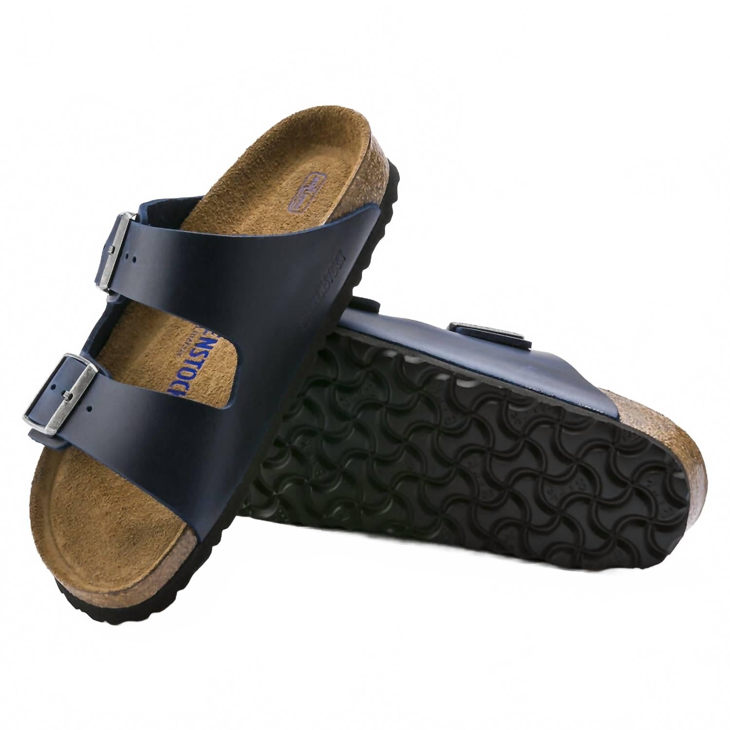 Women's Arizona Soft Footbed Oiled Leather In Blue