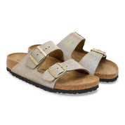 Women's Arizona Sandal In Taupe Suede Shimmering