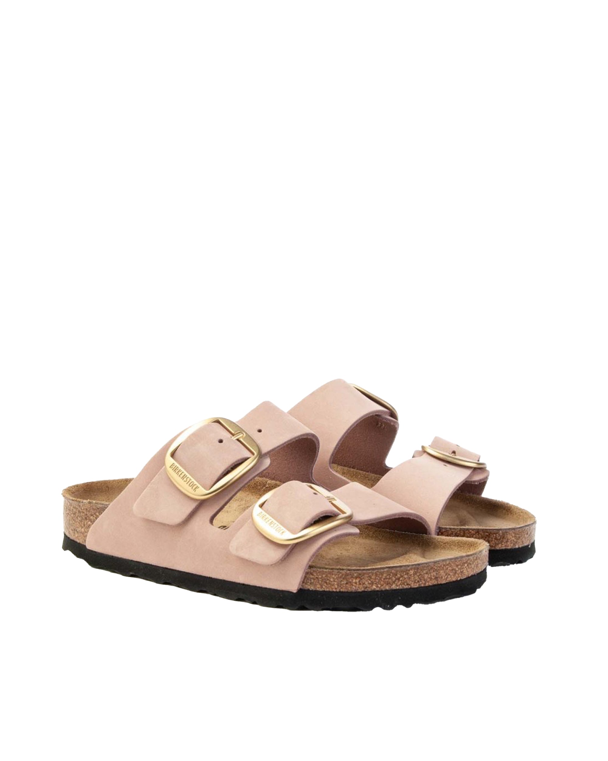 Soft Pink Arizona Big Buckle High Shine Sandal