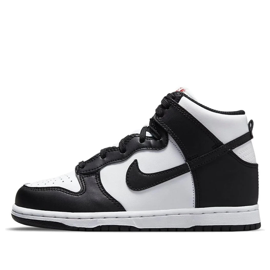 Nike Dunk High "Panda" DD2314-103 Sneaker Kids US  White Black Lifestyle Shoes