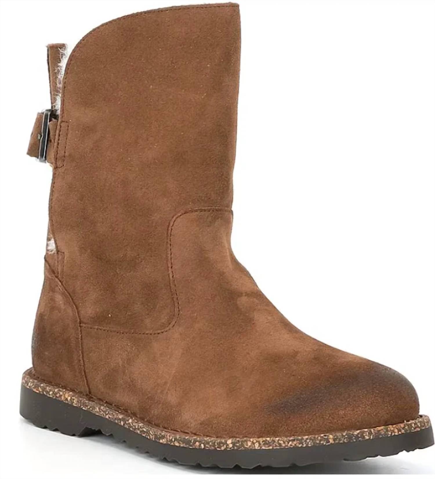 Uppsala Shearling Boot In Dark Tea