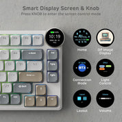 Royal Kludge RK N80 Tri Mode RGB Hot Swap Mechanical Keyboard (Brown Switch)
