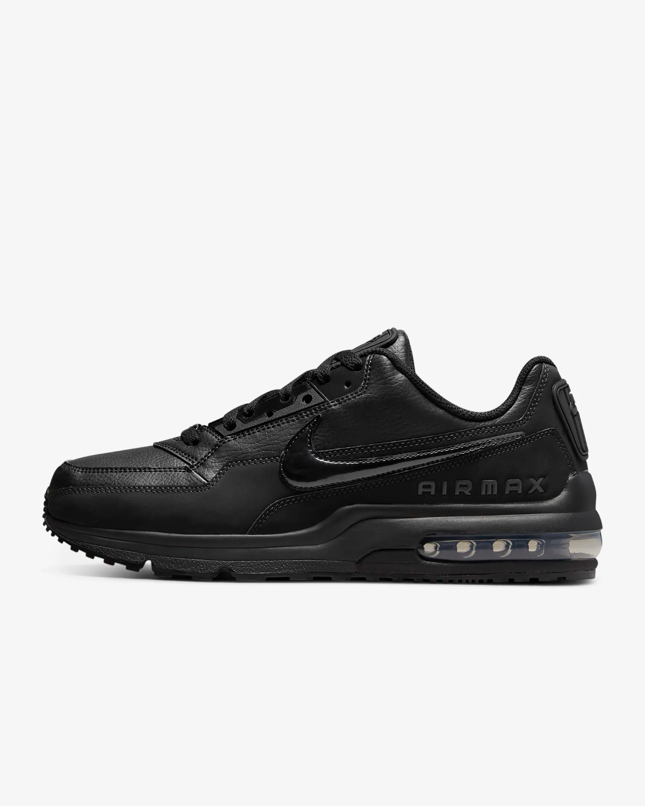 Men's Nike Air Max LTD 3687977-020 Sneakers Black Leather Lifestyle Casual Shoes