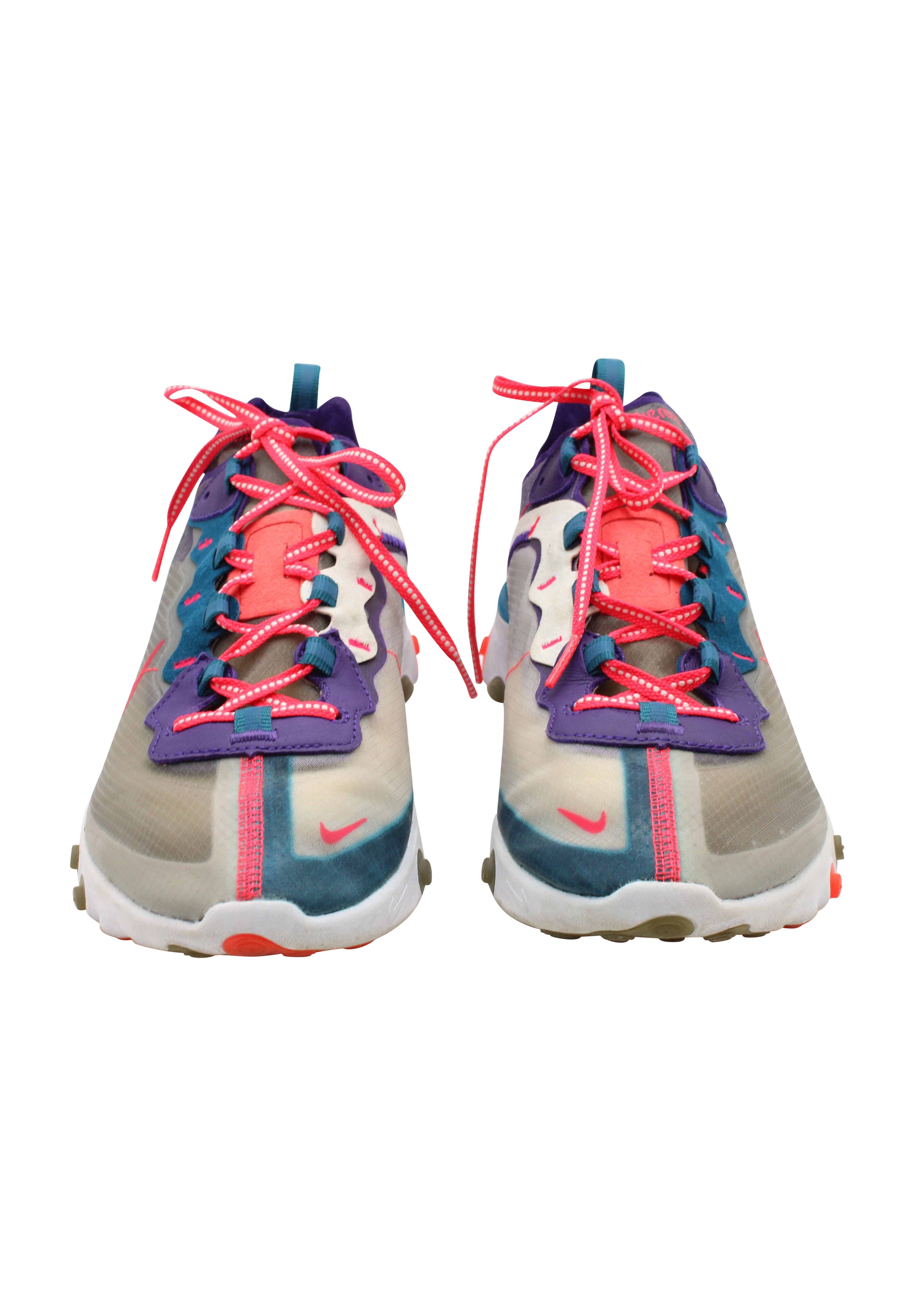 Nike React Element 87 Sneakers in Red Orbit Synthetic