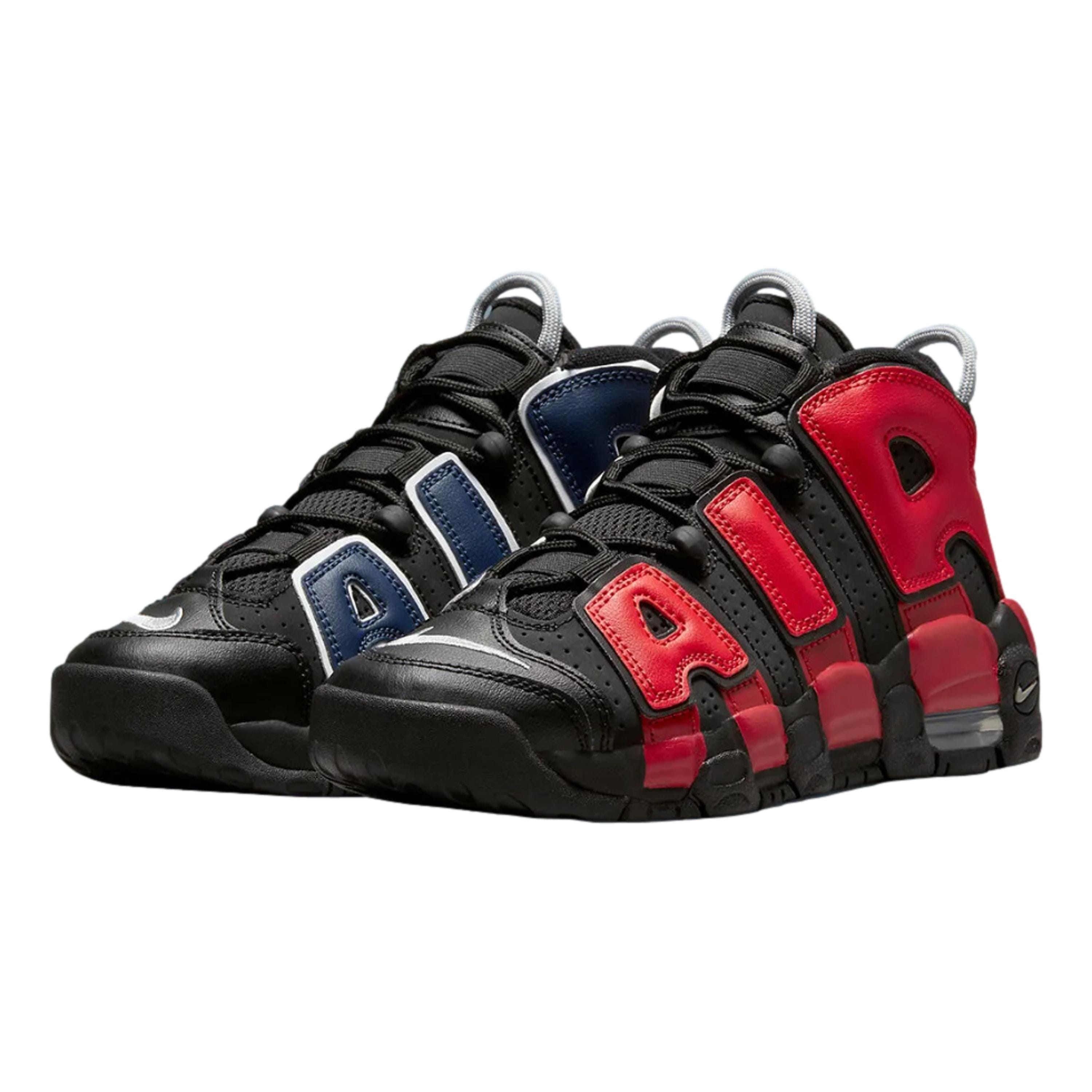 Grade-School Nike Air More Uptempo Black/University Red DM0017-001