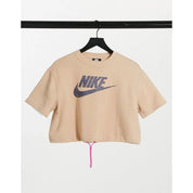 Nike Air Sportswear Short Sleeve Running Top Shimmer Tan  CJ2275-287 Women's