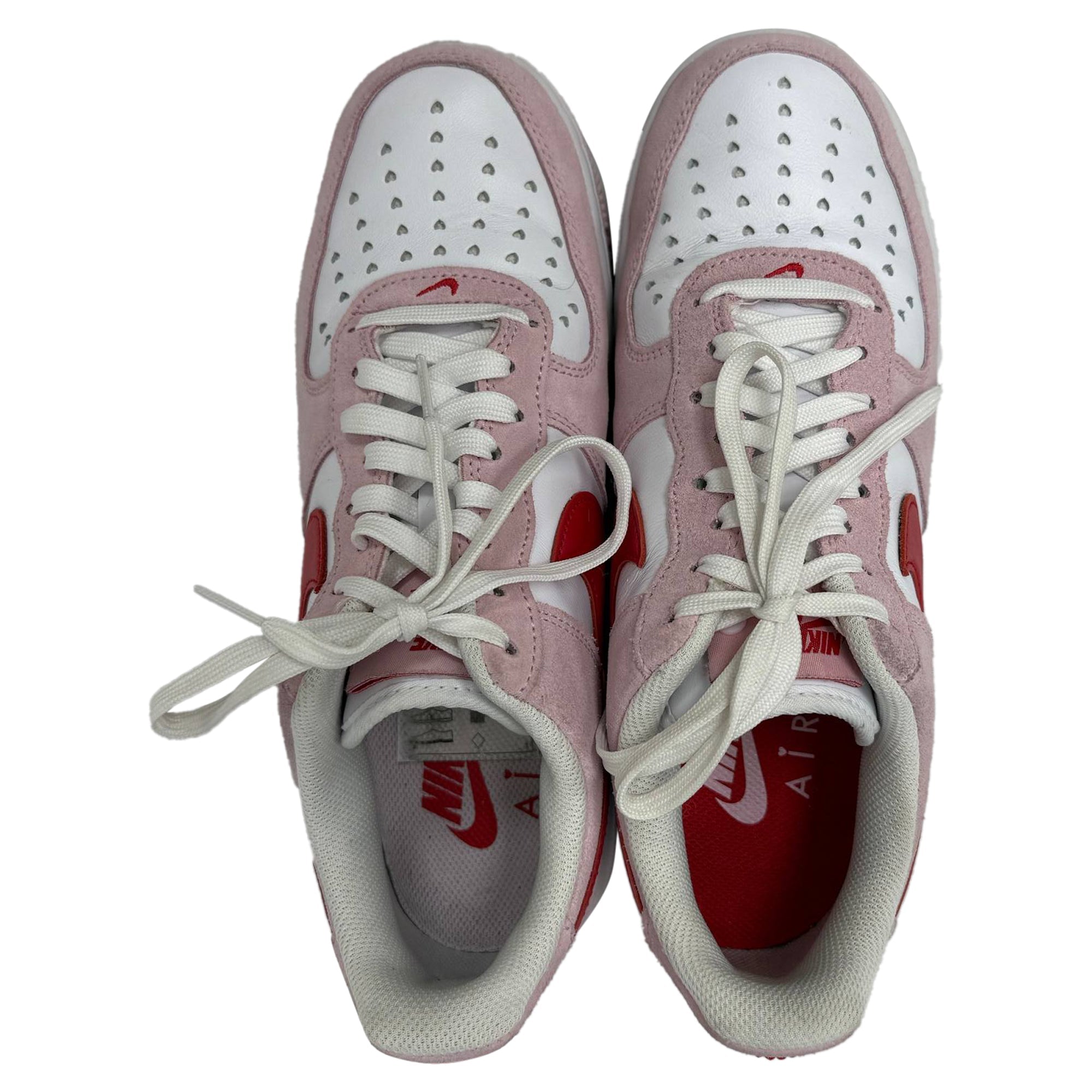 Nike Air Force 1 Low "Valentine's Day Love Letter" Sneakers in Pink Suede
