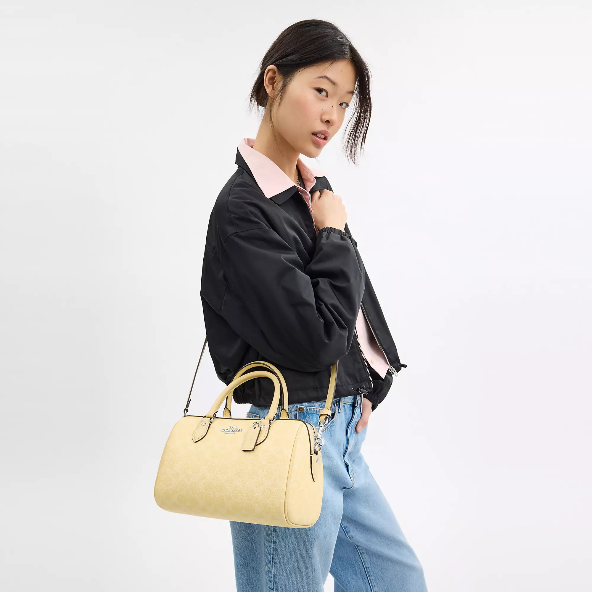 Coach Outlet Rowan Satchel Bag In Signature Canvas
