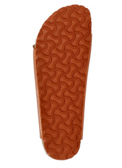 Orange Arizona Buckle Leather Sandals