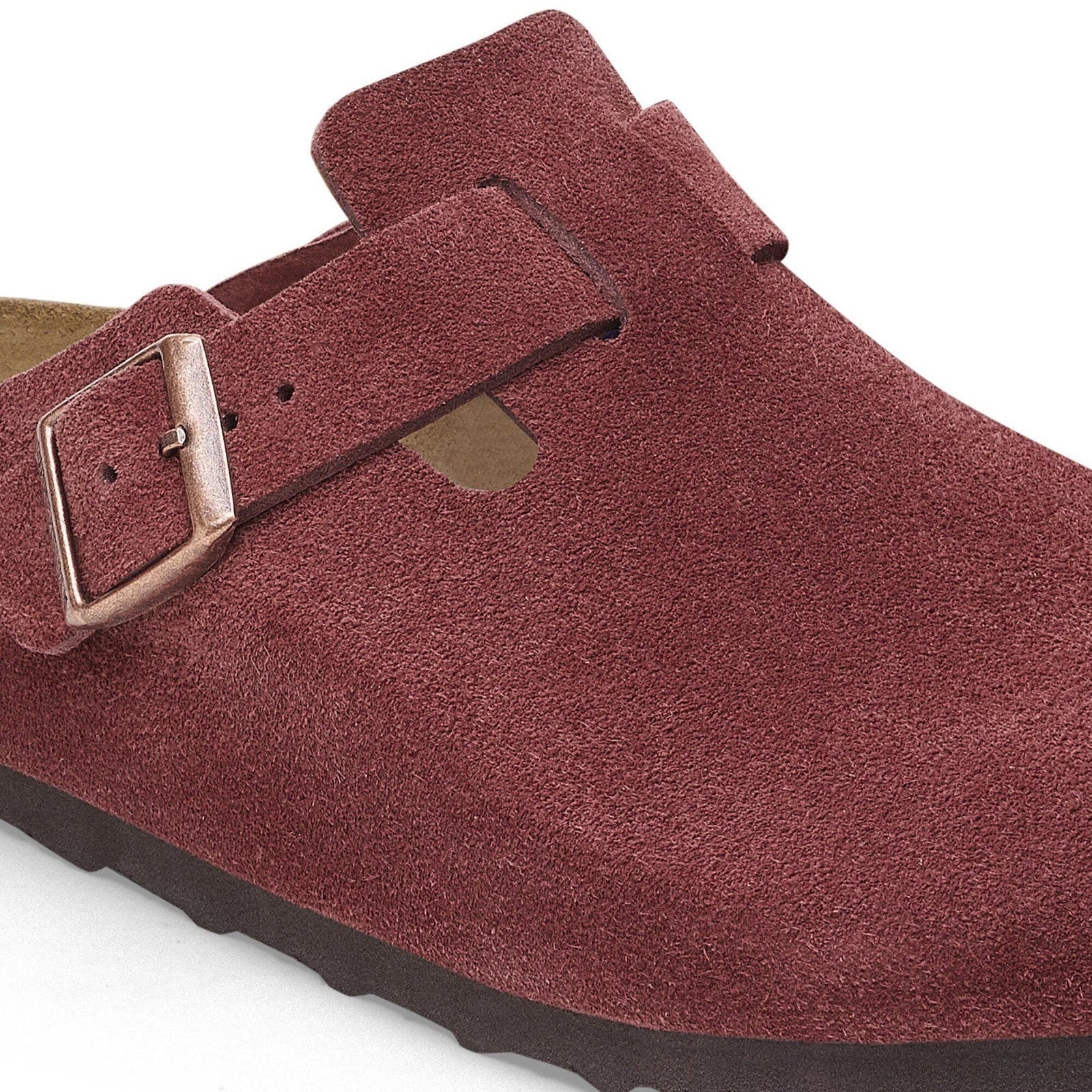 Women's Birkenstock Boston Clogs Zinfandel Suede Casual Shoes VER1409