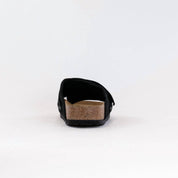 Women's Kyoto Sandals In Black Nubuck/black Suede