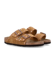 Arizona Rivet Suede Adjust Buckle Sandals