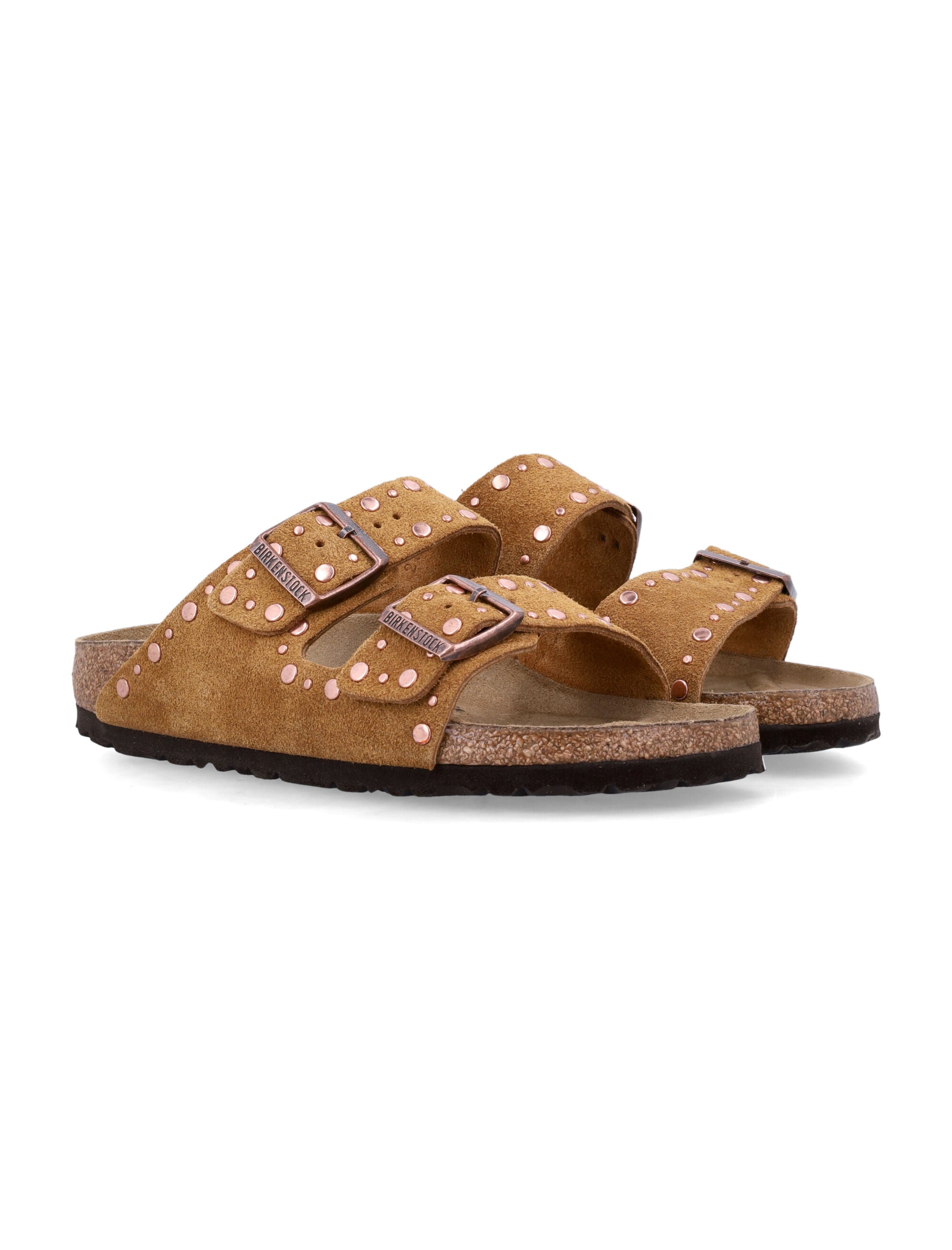 Arizona Rivet Suede Adjust Buckle Sandals