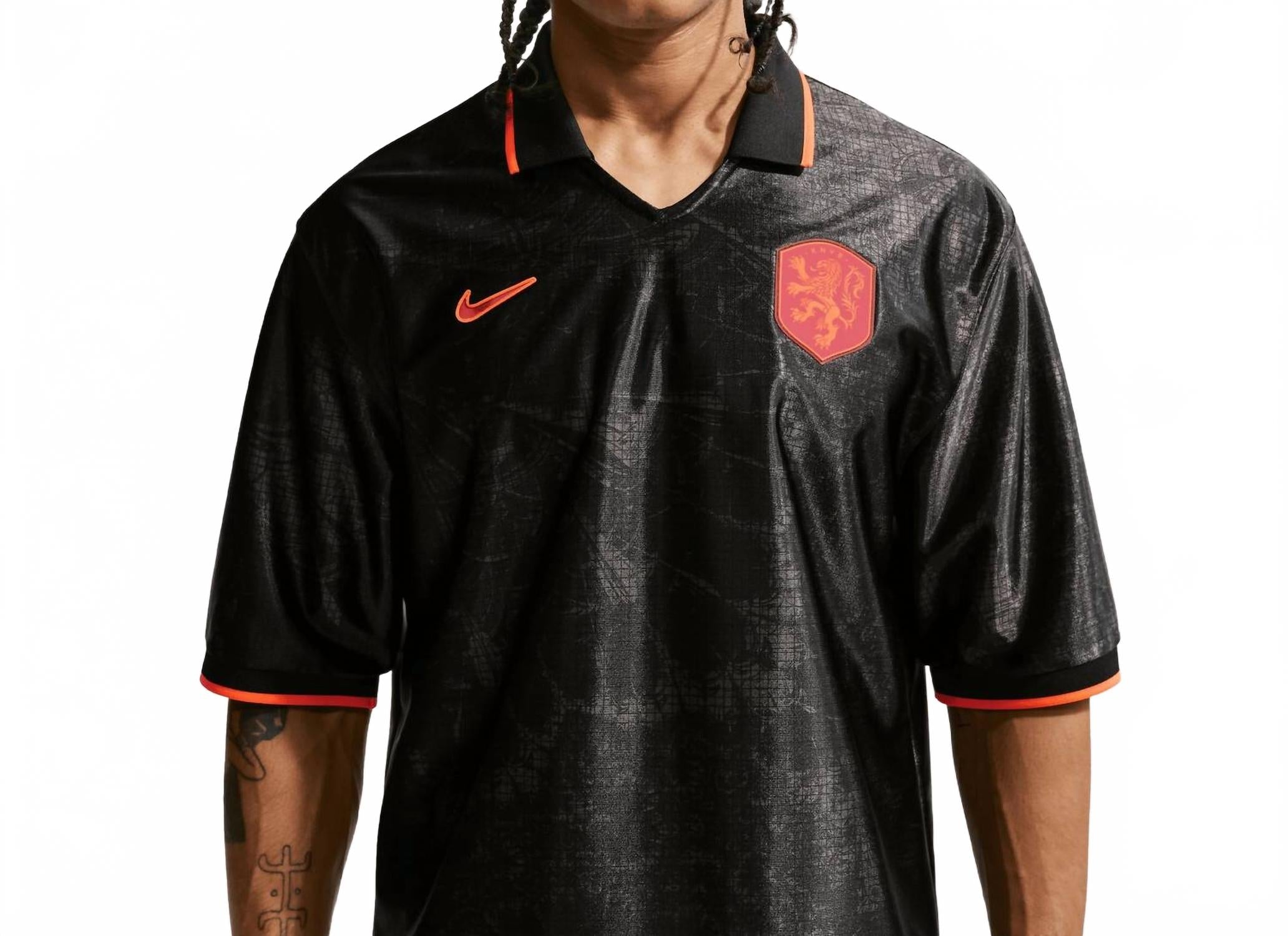 Netherlands Energy Soccer Jersey In Black