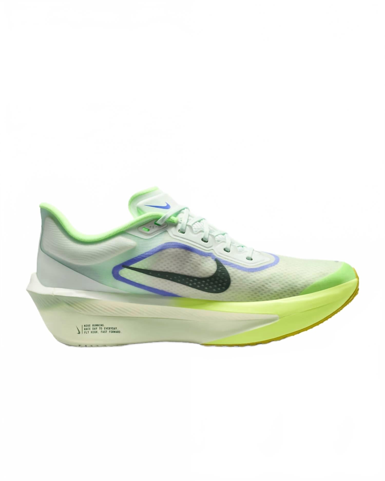 Men's Zoom Fly 6 Shoes In Barely Green/volt Ice/sapphire/black Spruce
