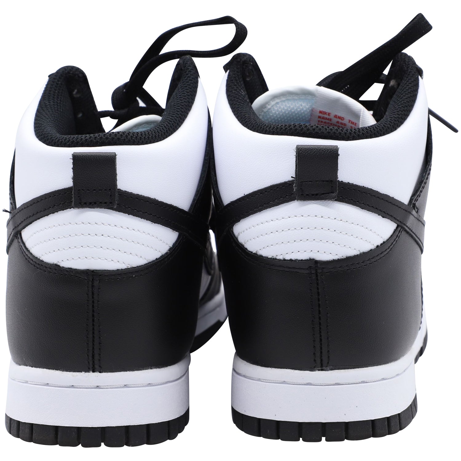 Nike Dunk High in Black White Leather