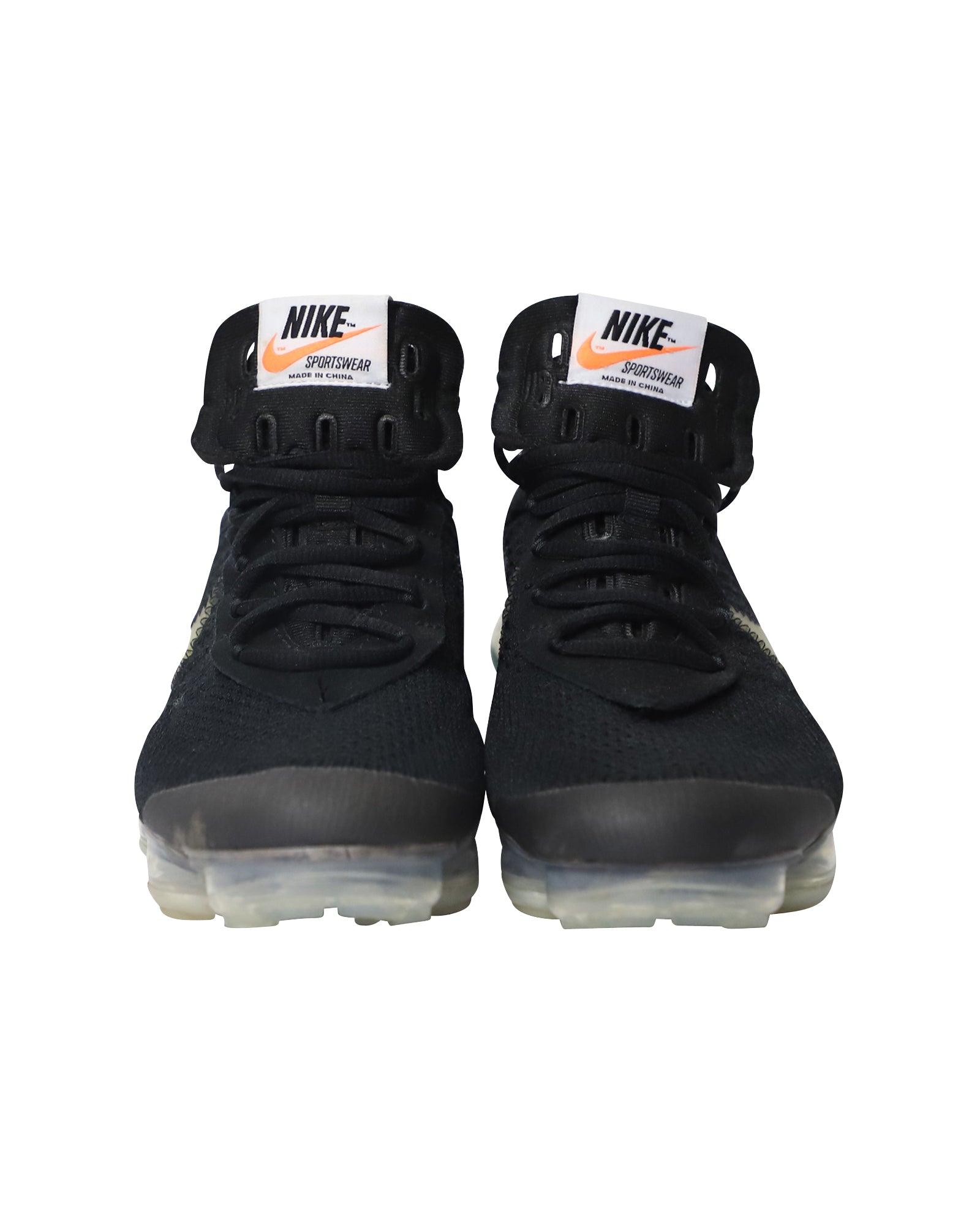 Nike x Off White Vapormax FK Sneakers in Black Polyester