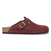 Women's Birkenstock Boston Clogs Zinfandel Suede Casual Shoes VER1409