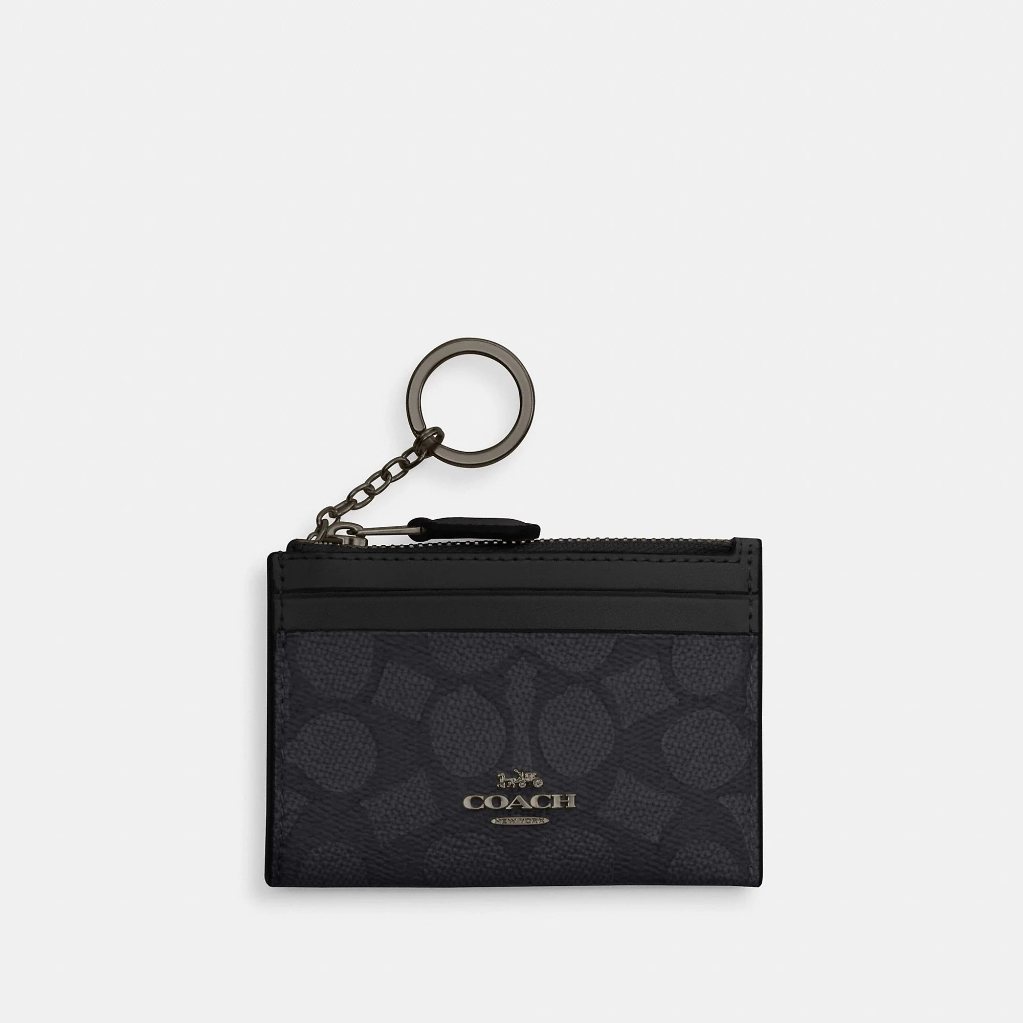Coach Outlet Mini Skinny Id Case In Signature Canvas