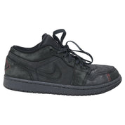 Nike Air Jordan 1 Low SE Craft Sneakers in Black Leather