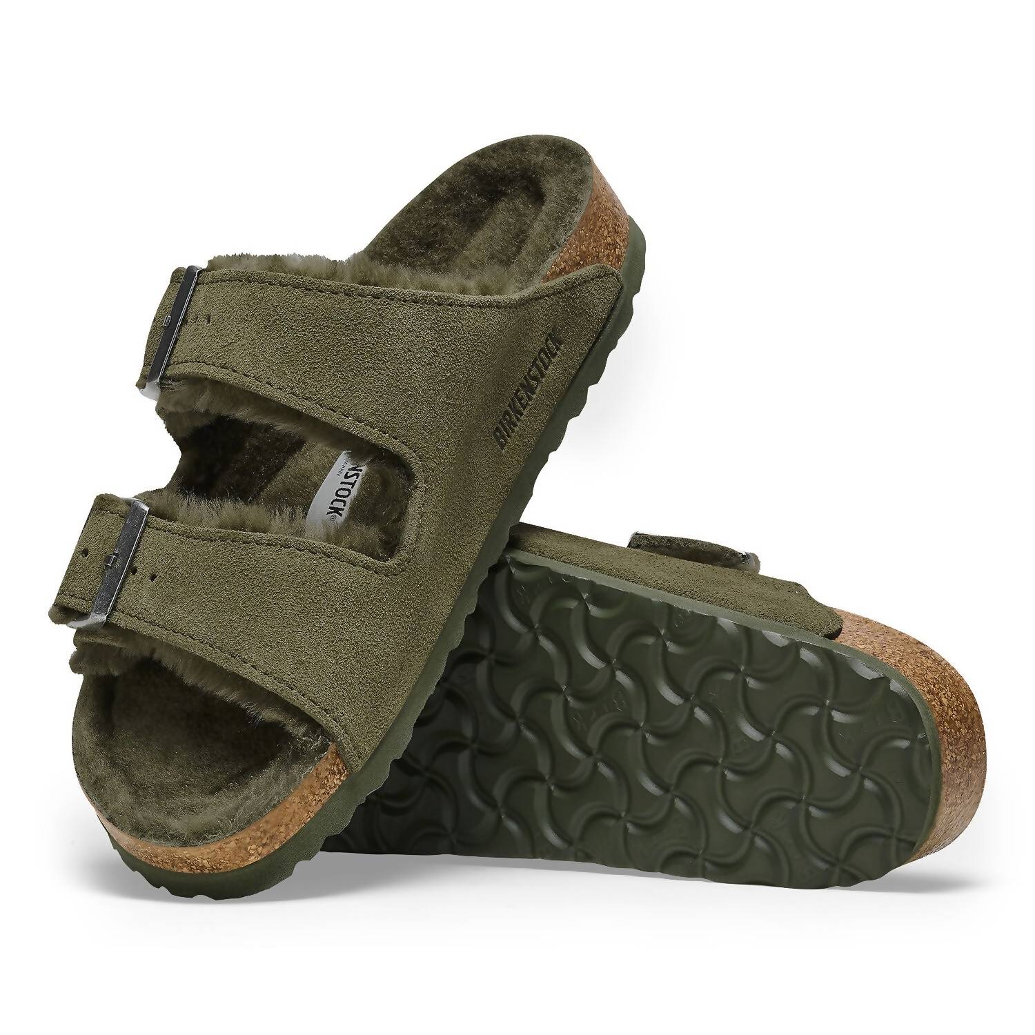 Women's Arizona Shearling Sandal In Thyme