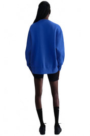Phoenix Fleece Crew Sweatshirt In Game Royal/white