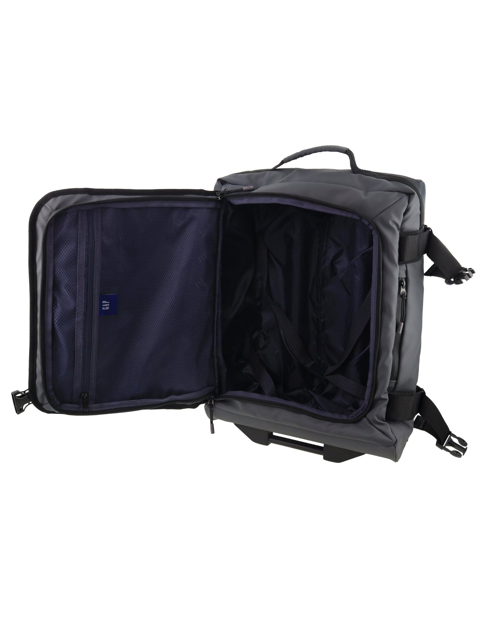 3pc GAP Soft-Shell Suitcase Lockable Travel Trolley Luggage Set 73cm Charcoal