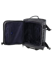 3pc GAP Soft-Shell Suitcase Lockable Travel Trolley Luggage Set 73cm Charcoal