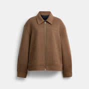 Coach Outlet Zip Front Wool Jacket
