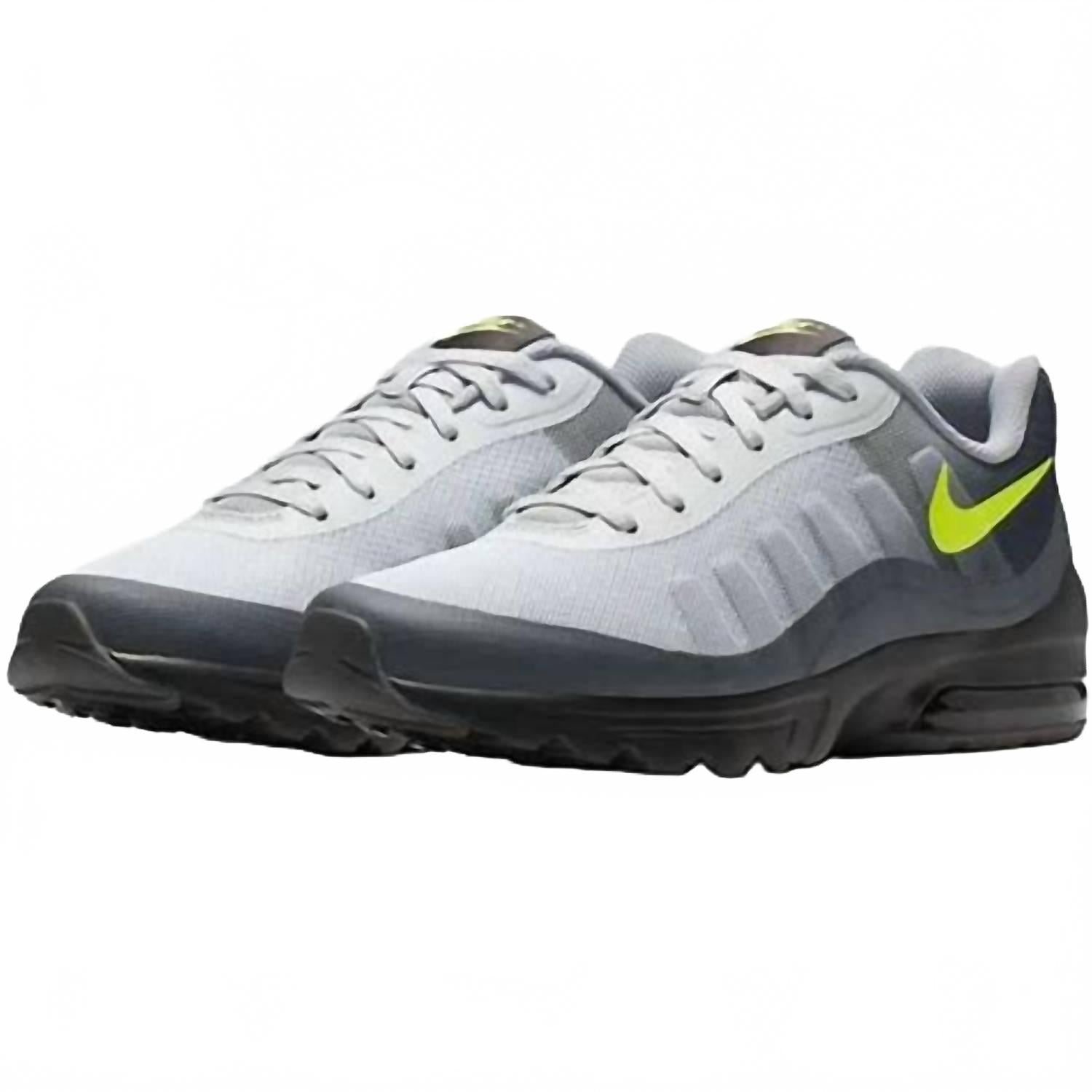 Men's Air Max Invigor Sneakers In Blk/gry/volt