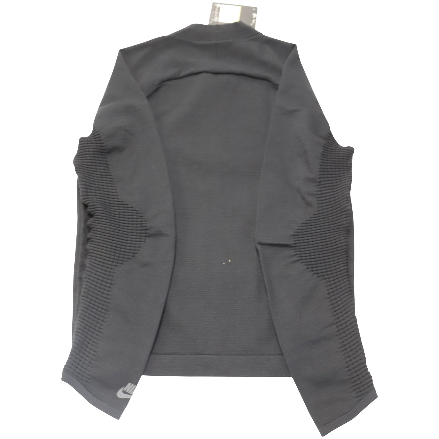 Nike Tech Knit Bomber Jacket in Black Nylon