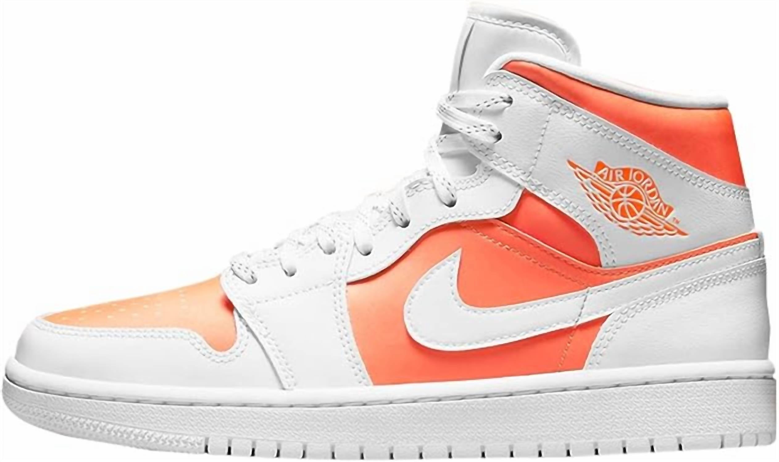 Women's Air Jordan 1 Mid Se Shoes In Bright Citrus