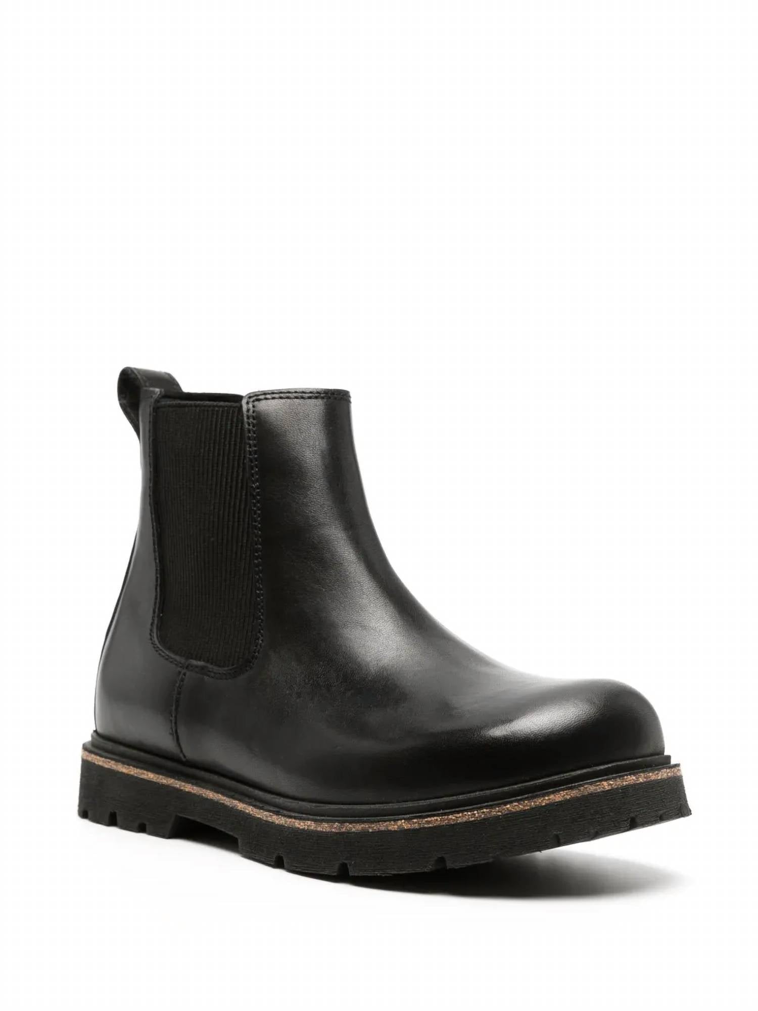 Men's Highwood Leather Chelsea Boots In Black