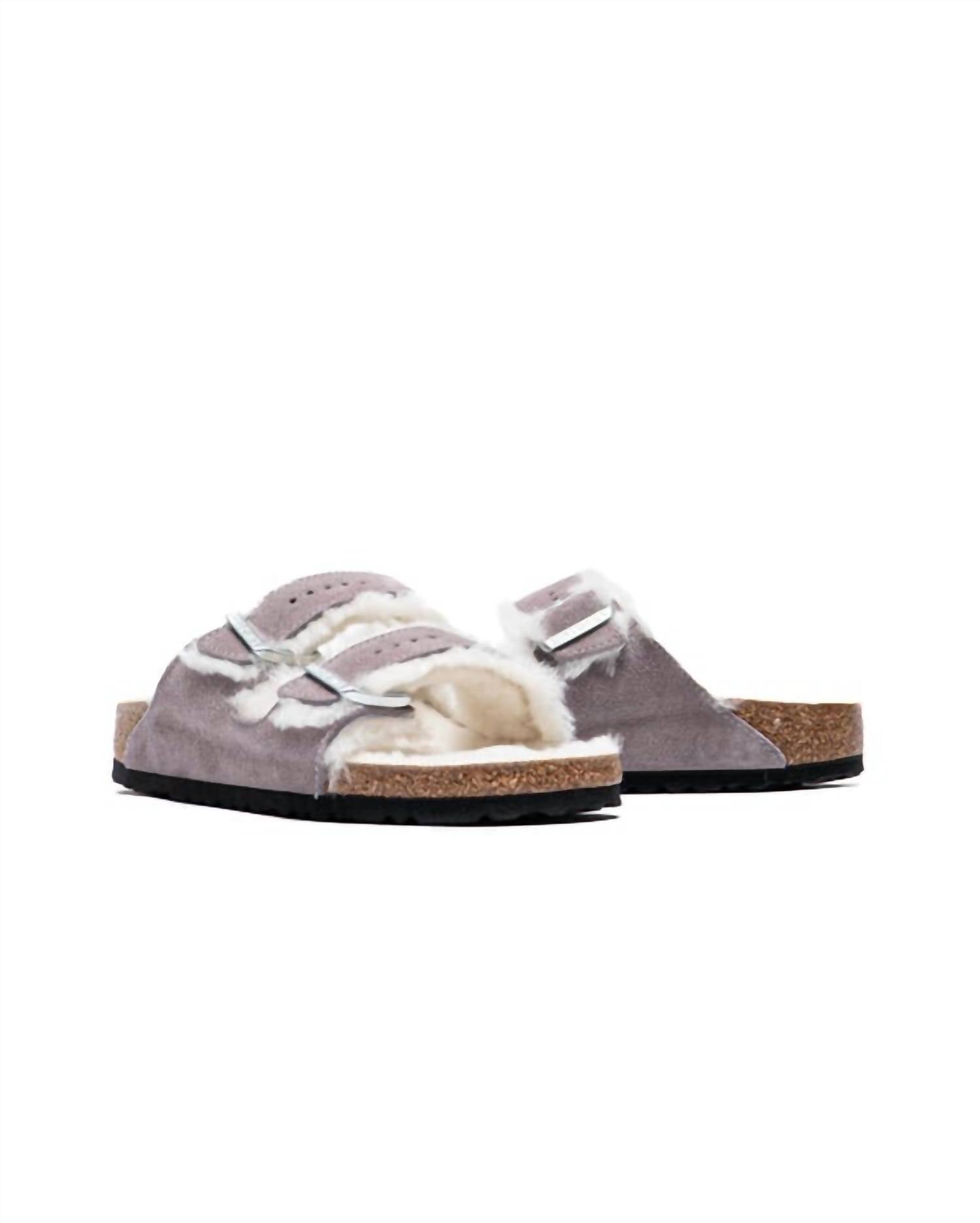 Women's Arizona Shearling Sandals In Faded Purple