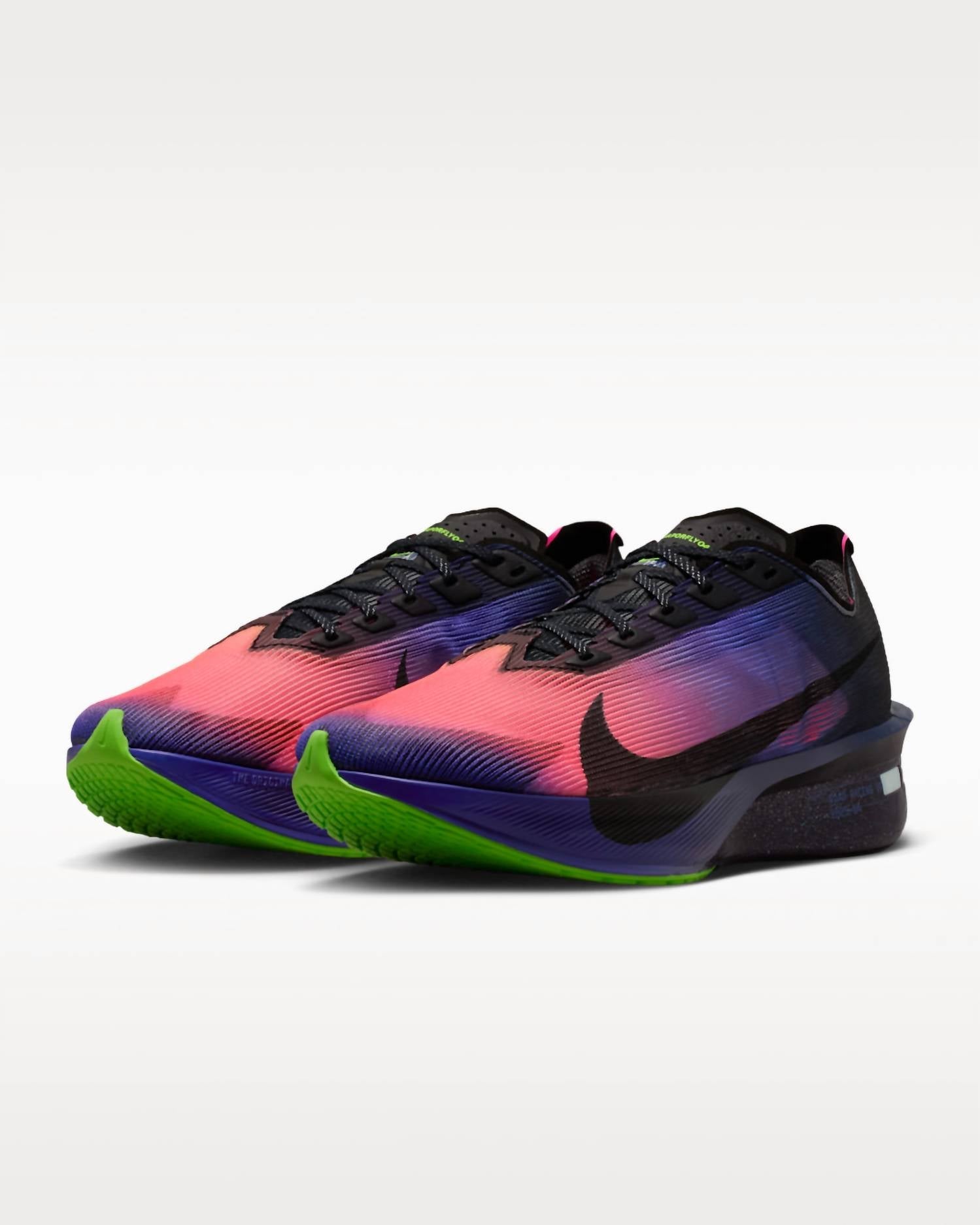 Women's Vaporfly 4 Glam Shoes In Dark Obsidian/purple Dynasty/flash Crimson/black